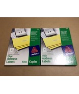 2pk Avery Clear Address Labels For Copiers 1&quot; X 2-13/16&quot; -(5311) FedEx 2... - £43.30 GBP