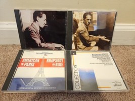 Lot of 4 George Gershwin CDs: Piano Rolls 1, 2, American In Paris, Rhapsody In B - £9.68 GBP