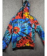 REASON PRINT HOODIE Men – Tie Dye Size Large - Pilling - £29.49 GBP