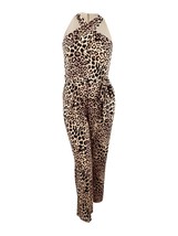 Tahari ASL Womens Animal-Print Halter Jumpsuit, Size 14 - £34.01 GBP