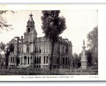 Court House and Monument Cambridge Illinois IL UNP DB Postcard Y8 - $4.90