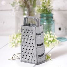 Decorative Cheese Grater in Galvanized Tin - SALE image 2