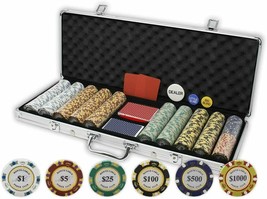 DA VINCI Monte Carlo Poker Club Set of 500 14 gram Poker Chips - £115.85 GBP
