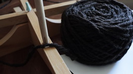 Welsh Black - true, undyed black wool By the Yard - $0.38