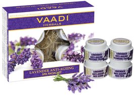 Vaadi Herbals Lavender Anti Ageing Spa Facial Kit with Extract of Rosemary 70gm - £13.38 GBP