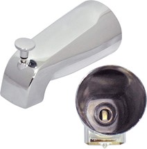 Tub Spout With Front Diverter, 1/2 Inch Ips Female Front End Thread, 5-1/4 Inch - £24.76 GBP