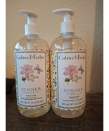 New Crabtree & Evelyn SUMMER HILL Hand Wash Soap 2 Count 16.9oz ea - Fast Ship! - $24.99