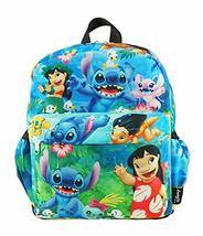 Lilo and Stitch Deluxe Oversize Print 12&quot; Backpack - A20271 - £17.52 GBP