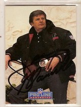 jerry glanville Autographed Football Card Signed Falcons - $9.46