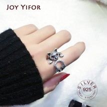 925 Sterling Silver Smooth Rings For Women Jewelry  animal Beautiful Finger Open - £6.91 GBP