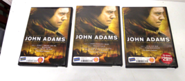 John Adams HBO Mini-series DVD 2008 3 Disc Set w/ Blockbuster Video cases - $6.92
