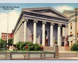 Old Courthouse Building Dayton Ohio OH Linen Postcard O1 - $2.92