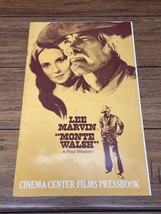 1970 Monte Walsh Pressbook Cinema Center Films Lee Marvin Western Poster CV JD - £19.49 GBP