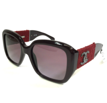 Chanel Sunglasses 5512 c.1461/S1 Burgundy Tweed Frames Purple Lenses 55-... - $494.99