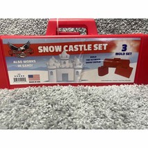 Flexible Flyer Snow &amp; Sand Fort Building Kit with Block Brick and Castle Molds - £8.28 GBP
