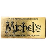 Michel&#39;s Surf Restaurant Honolulu Hawaii Vintage Matches Dismond Head E76m1 - $27.43 CAD