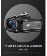 Ordro AZ30 4k 60fps Video Camcorder Infrared Night Vision Free Shipping - $269.00