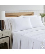 Highland Park Sheet Set White 6-Piece Flat Fitted Pillowcases 1000 Threa... - $312.15 CAD+