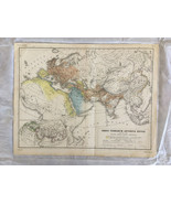 Original Map of the Ancient World &#39;Orbis Terrarum Antiquis Notus&#39; 1863 R... - £120.54 GBP