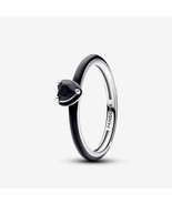 925 Sterling silver ME Black Chakra Heart Ring  193088C01 - $23.04 CAD