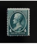 1883 4c Andrew Jackson, Blue Green, ABN Scott 211 Mint F/VF LH - $893.34 MXN