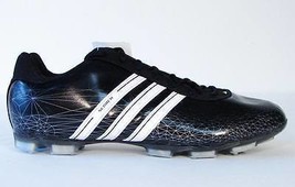 Adidas Scorch 7 FT Low Black &amp; White Football Cleats Black NEW - £39.33 GBP
