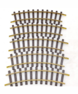 5 LGB G Scale #1100 Curved 600mm Brass Track Brown Ties Indoor/outdoor - $66.55 CAD
