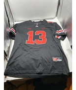 Ohio State Buckeyes Nike Team Engineered Black Custom Jersey #13 WISMA S... - $1,184.92 MXN