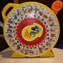 Vintage 1989 Mattel Disney See N Say Mickey Mouse ABC's Learning Toy & works - $14.65