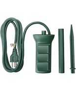 Master Electrician SP-049 3 outlet Power Stake, Green - $629.04 MXN