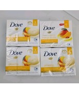 Dove Glowing Gentle Bar Soap 3 Pack Mango/Almond Butter Lot Of 4 - 12 Ba... - €19,40 EUR