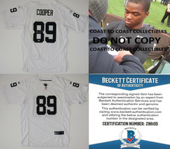 Amari Cooper autographed Oakland Raiders football jersey COA exact proof... - $277.19