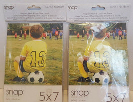 Snap  Magnetic Hook &amp; Loop Clear Picture Frames 5x7 - £2.97 GBP