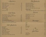 Gaslight Grill Luncheon Menus Carmel Country Club Charlotte North Caroli... - £22.50 GBP