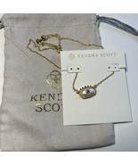 ✨New Kendra Scott Elisa Evil Eye Gold Pendant Necklace Ivory Mother Of P... - €30,09 EUR