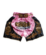 M KIDS Muay Thai Boxing Shorts Pants MMA Kickboxing unisex pink Sport MU... - £14.37 GBP