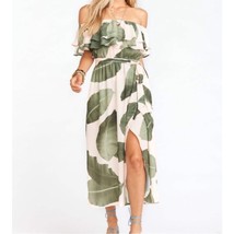 Show Me Your Mumu Rosie Dress In Queen Palms Size Small Tropical Midi Dress - £96.67 GBP