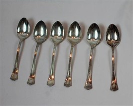6 Teaspoons R.O. CO A-1 Silverplated Monogrammed &quot;W&quot; International Silver Compan - £14.87 GBP