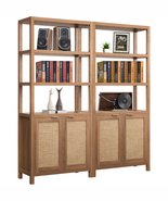 5 Tier Bookshelf Set of 2, Modern Farmhouse Accent 5 Shelf Bookcase with... - $7,062.36 MXN