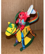 Hallmark Keepsake Ornament Bright Rocking Colors Crayola Bear Riding Hor... - $5.00