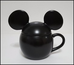 NEW RARE Pottery Barn Disney Mickey Mouse Stoneware Mug with Lid 20 OZ - £22.30 GBP