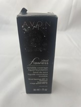 Avon Ideal Flawless Invisible Coverage Liquid Foundation Creamy Natural ... - $23.38