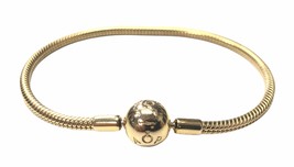 Pandora Unisex Bracelet 14kt Gold Plated 301951 - £117.73 GBP
