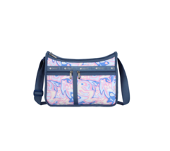 LeSportsac Radiant Reflections Deluxe Everyday, Abstract Retro Swirls &amp; ... - $105.99