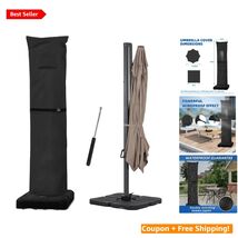 Windproof 600D Waterproof Patio Umbrella Cover for 9'-13'' Cantilevers, ... - $87.07