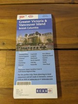 AAA Greater Victoria And Vancouver Island British Columbia Map Brochure - £23.64 GBP