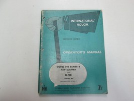 1972 International &amp; Hough Model 295 Series B Pay Scraper Operators Manual WORN - £27.48 GBP