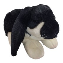 Russ Berrie Yomiko classics Plush Lop Ear Bunny stuffed animal Black Whi... - $15.80