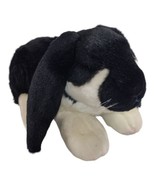 Russ Berrie Yomiko classics Plush Lop Ear Bunny stuffed animal Black Whi... - $15.17