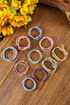 Pink Multicolour 20pcs Boho Knotted Hair Ties - $6.63